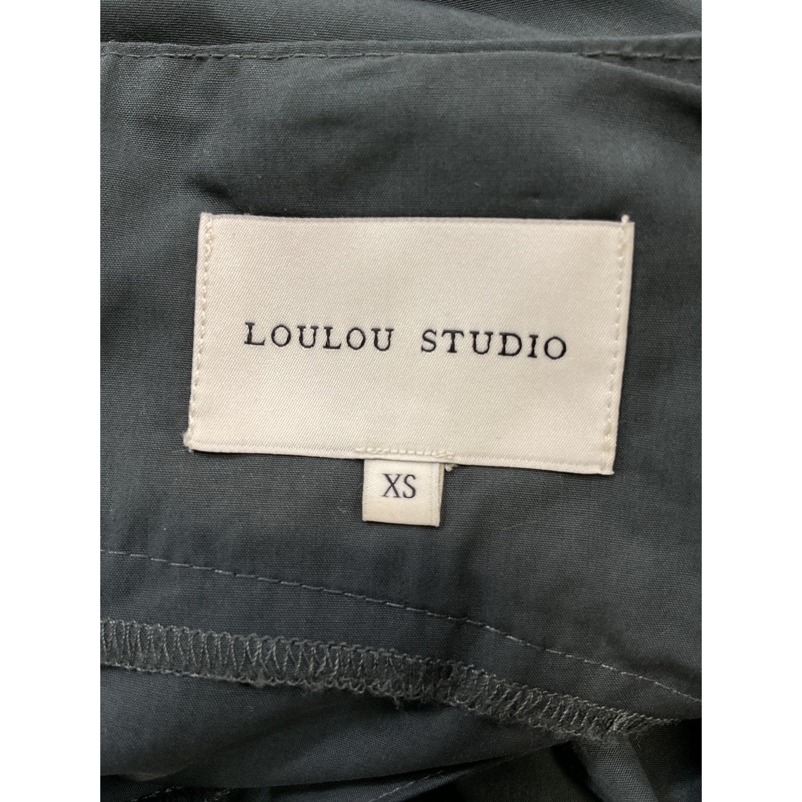 Loulou Studio 'Makeen' Gray Square Neck Midi Dress Size XS