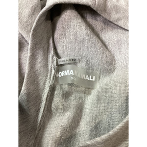 Norma Kamali Gray Cotton-Blend Jersey Mini Dress Size S - NWT