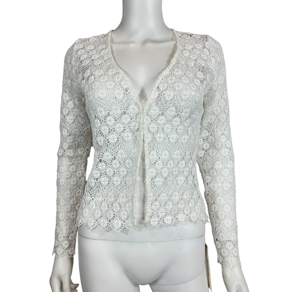 Reformation Lace White Simona Blouse Size 0