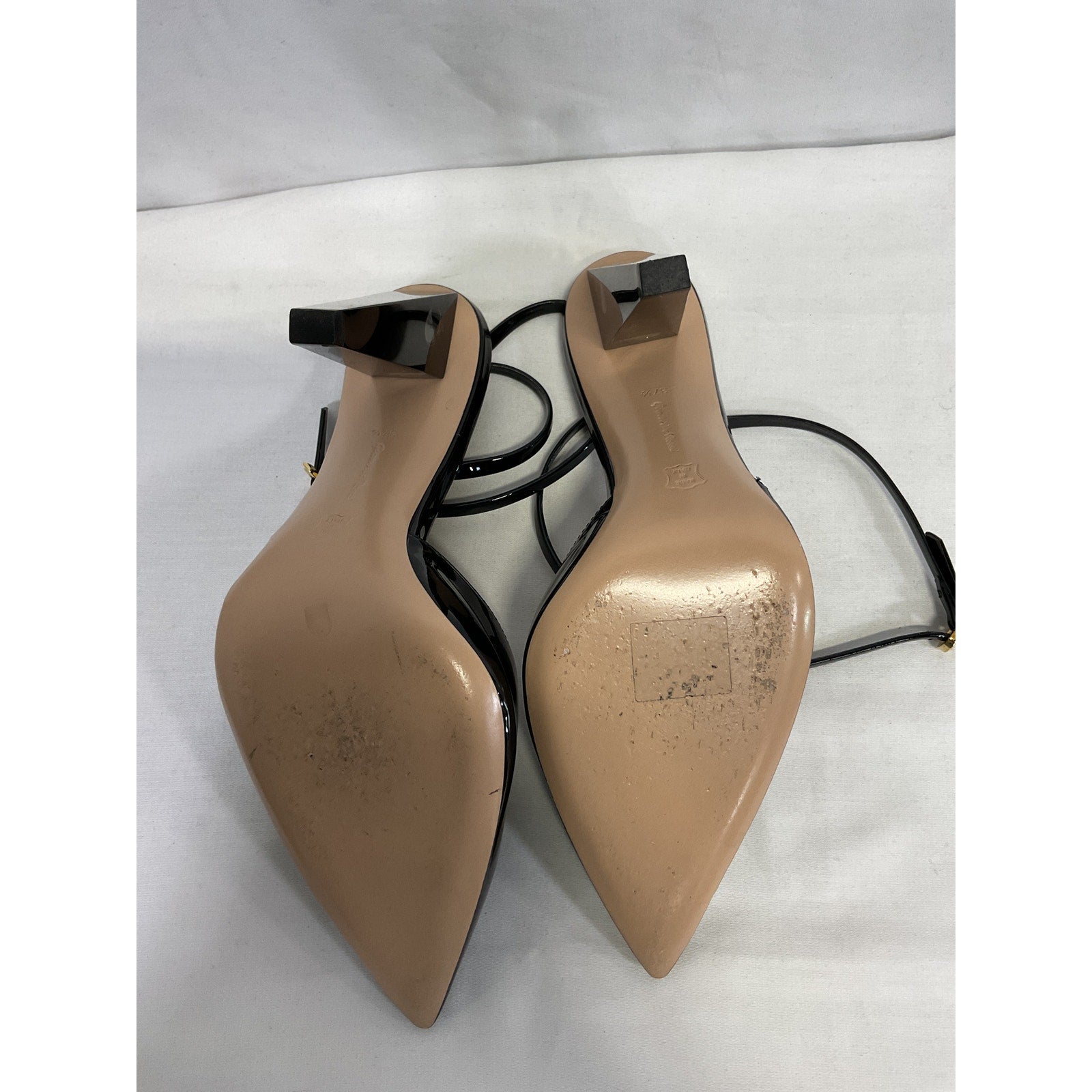 Gianvito 'Rossi Vernice' Black Patent Leather Pumps Size 7.5