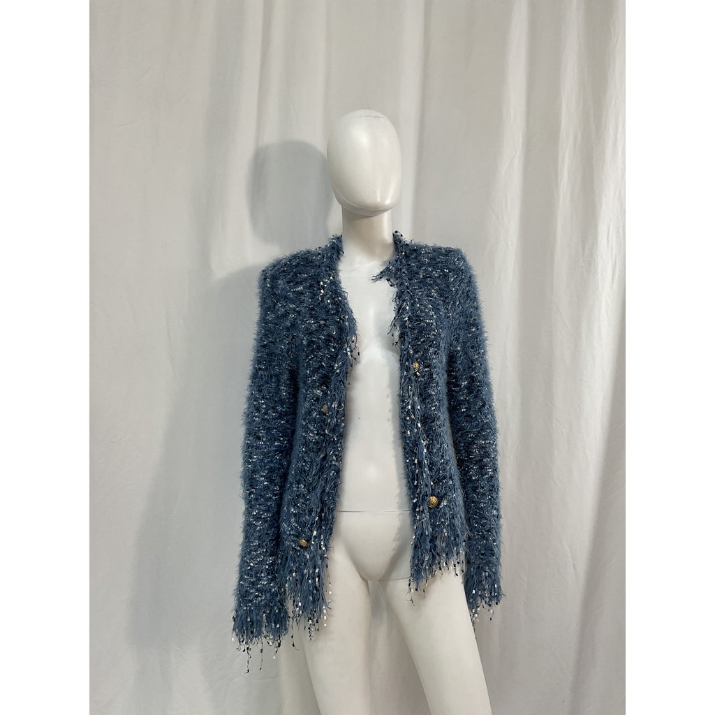 L'Agence 'Azure' Blue Cardigan Blazer Size S