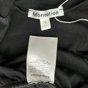 Reformation Chic Black Florentina Knit Top Size S