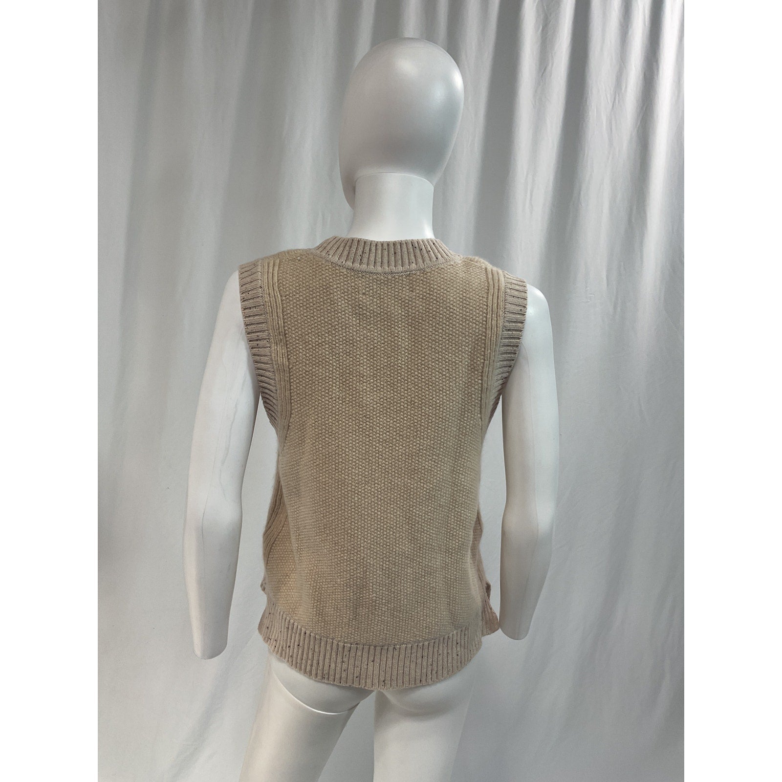 La Ligne 'Nuage' White Cropped Vest Size L