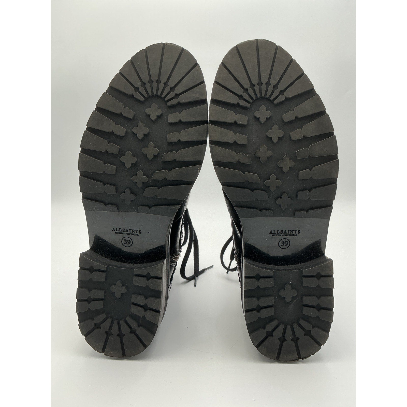 Allsaints 'Donita' Black Leather Boot Size 9