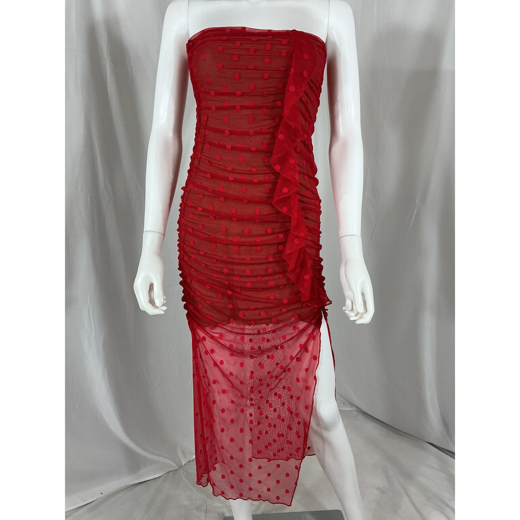 Majorelle 'Brady' Red Nylon Dress Size M
