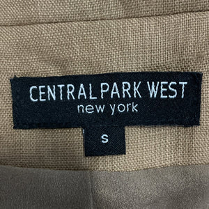 Central Park West Linen Tobacco Blake Blazer Size S