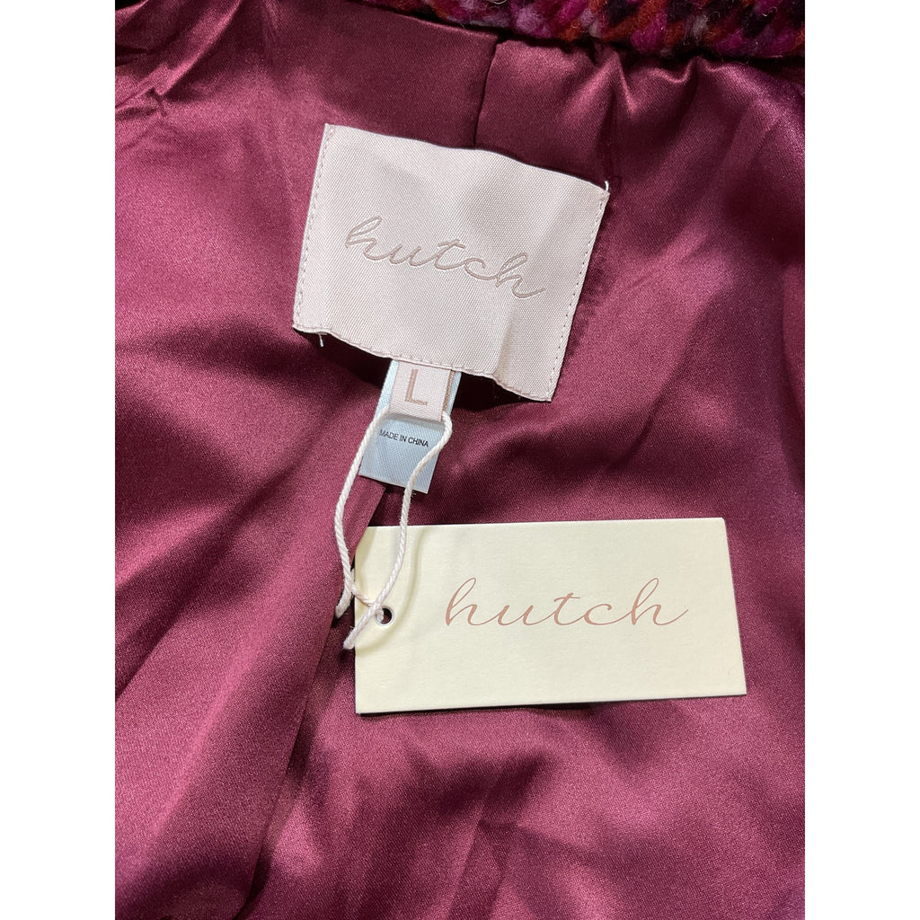 Hutch 'Kat' Pink Wrap Coat Size L - NWT