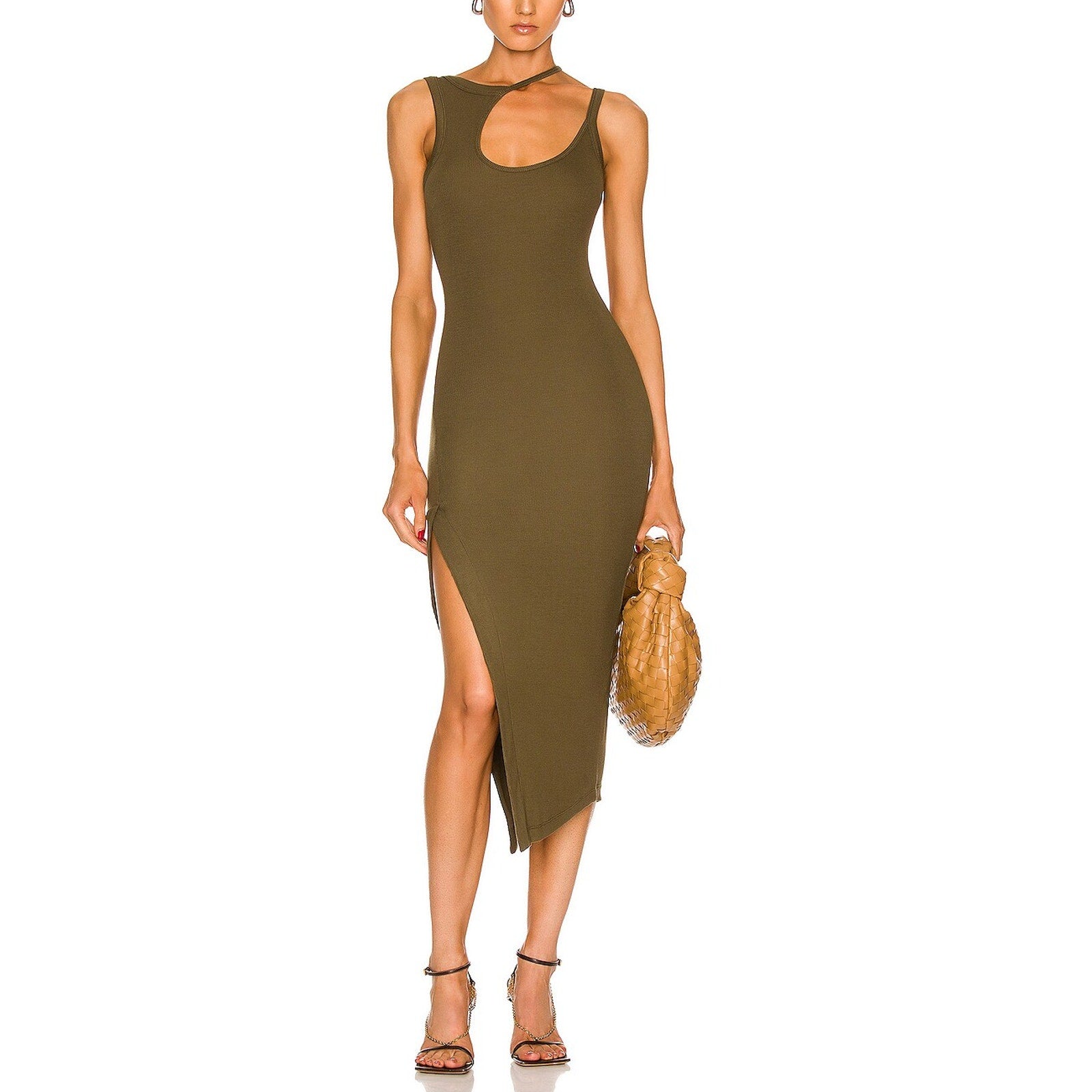 Alix Nyc 'Allen' Green Cut Out Dress Size L