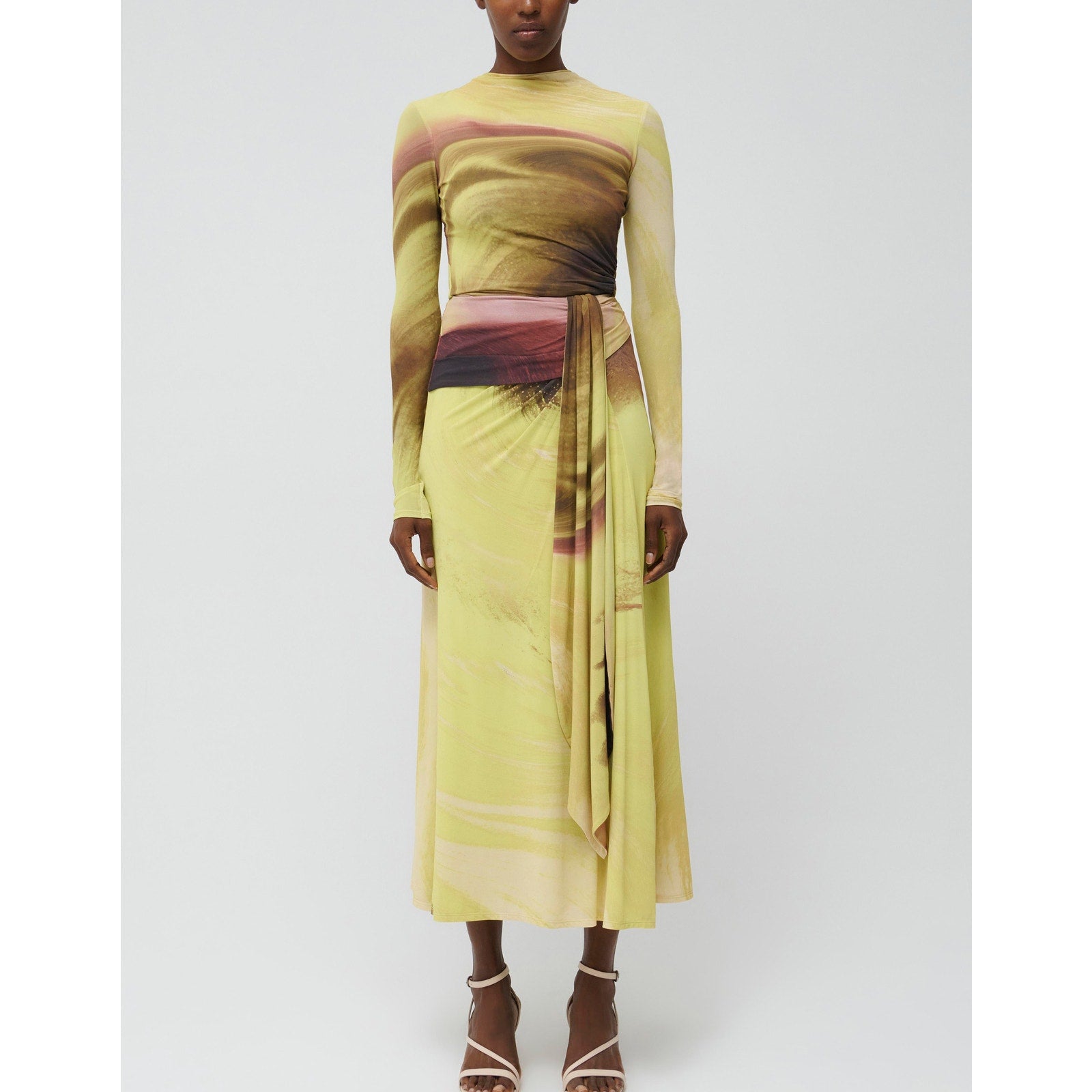 Simkhai 'Shane' Yellow Rayon Top Size XS
