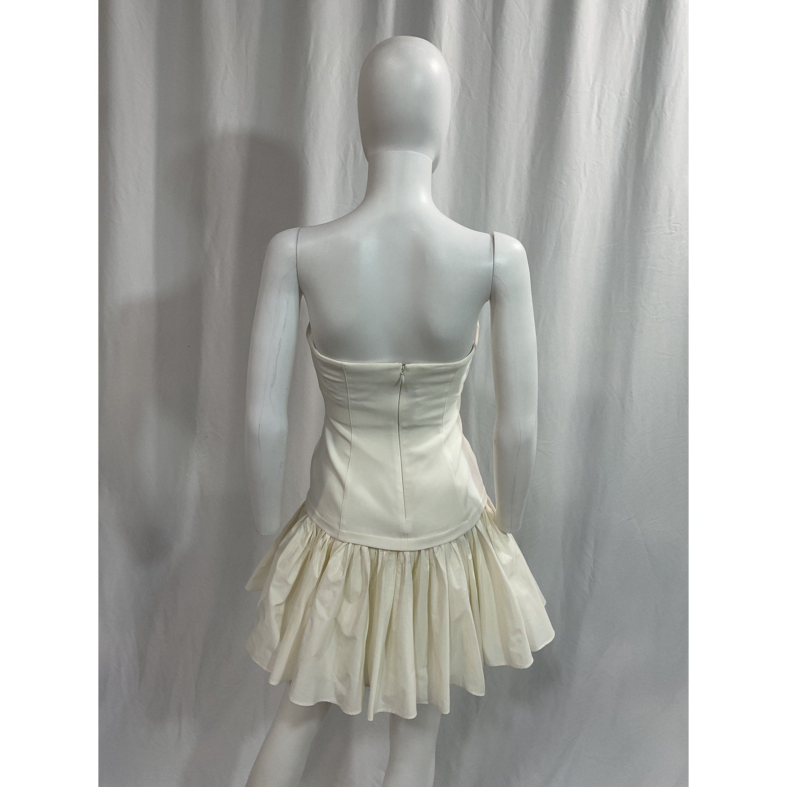 Cinq A Sept 'Amanda' White Strapless Mini Dress Size 2