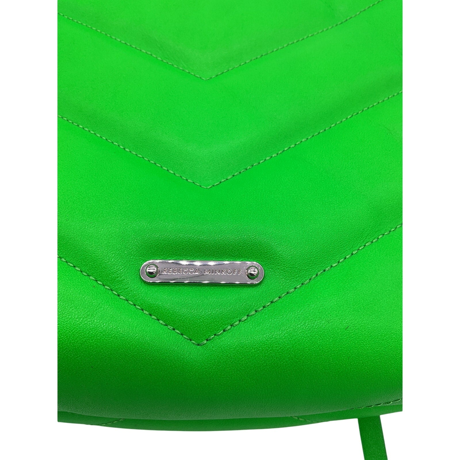 Rebecca Minkoff 'Edie' Green Leather Maxi Crossbody Bag