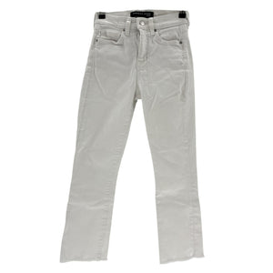 Veronica Beard High Rise White Carly Kick Flare Denim Jeans Size 25