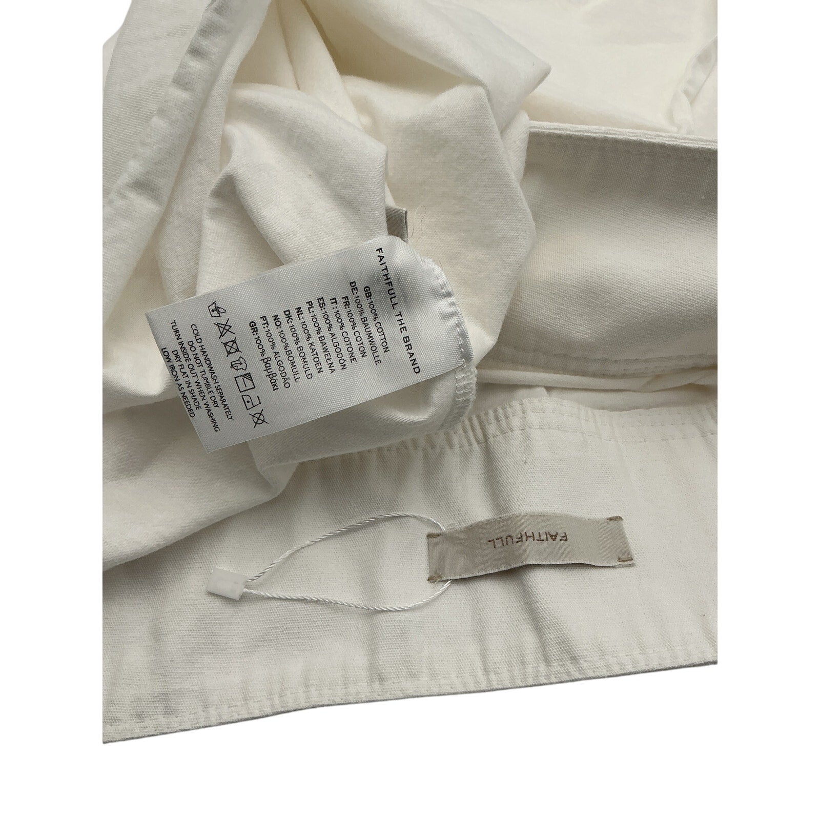 Faithfull The Brand 'Maceio' White Skirt Size L