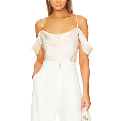 L'Agence Silky Ivory Ellington Camisole Size M