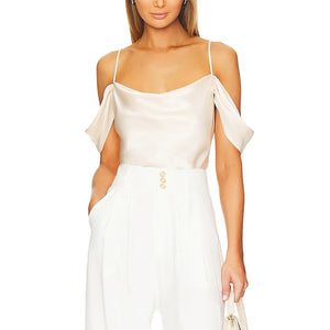 L'Agence Silky Ivory Ellington Camisole Size M