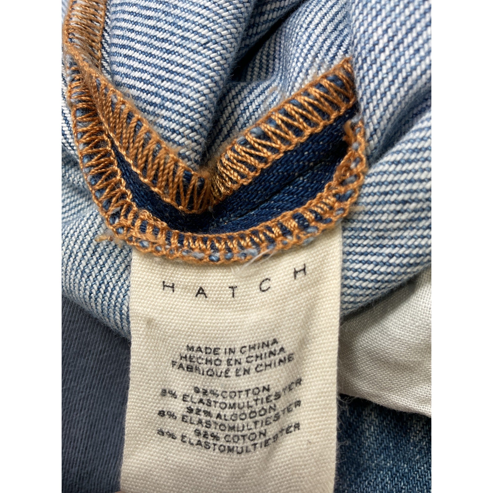 Hatch The Crop Blue Cotton Maternity Denim Jean Size 27