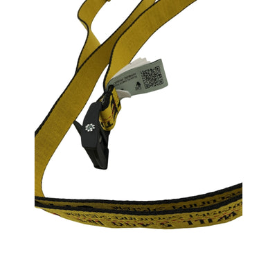 Off-White Logo Industrial Yellow Woven Belt Size OS