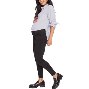 Hatch Classic Jet Black Slim Maternity Denim Jeans Size 29