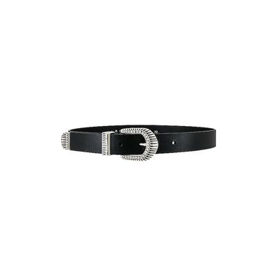Iro 'Andily' Black Leather Belt Size 80