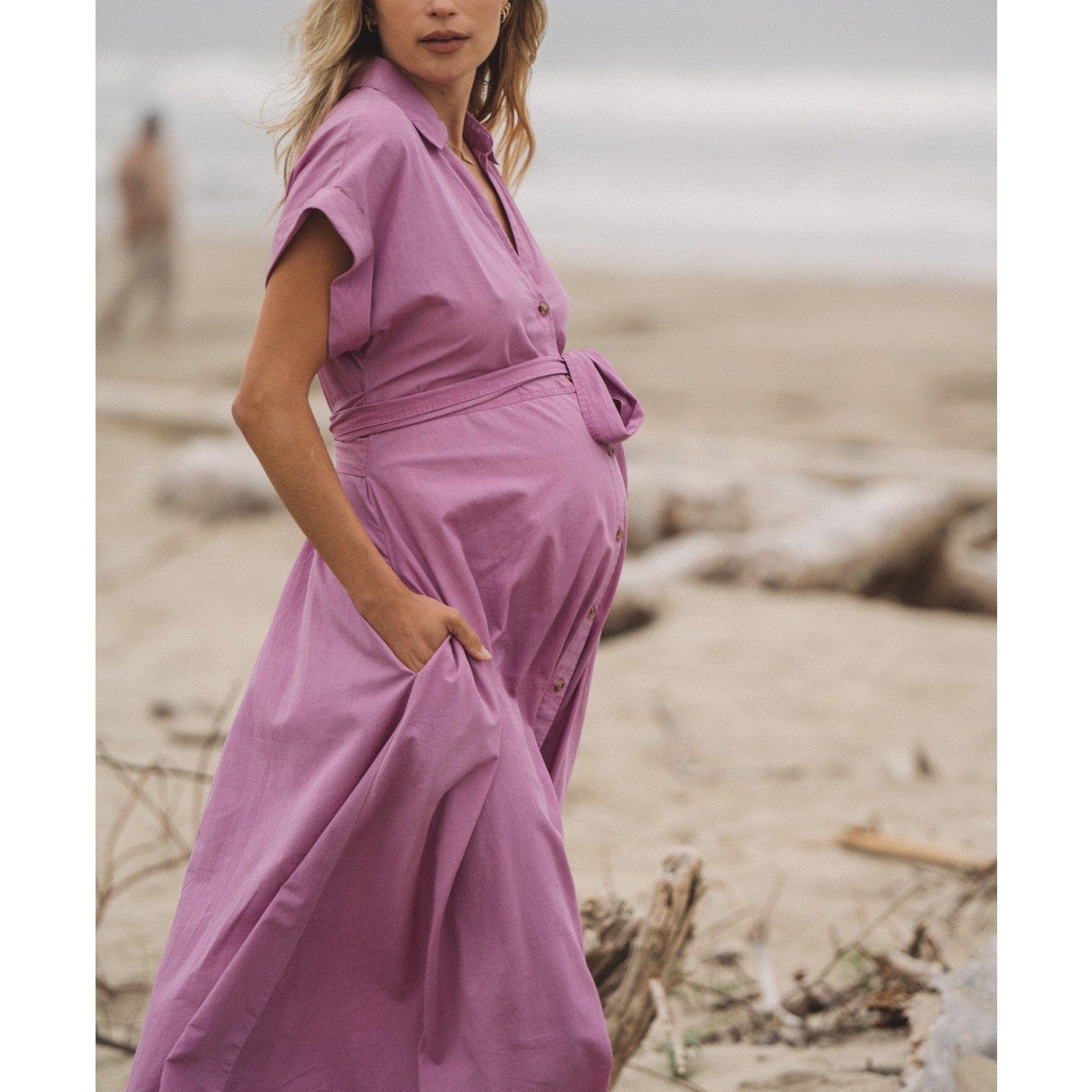 Hatch 'The Silvina' Purple Cotton Dress Size 0