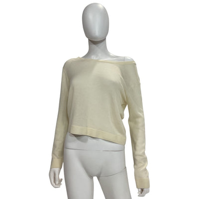 Alice + Olivia Reversible Ecru Akers Pullover Sweater Size XS