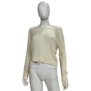 Alice + Olivia Reversible Ecru Akers Pullover Sweater Size XS