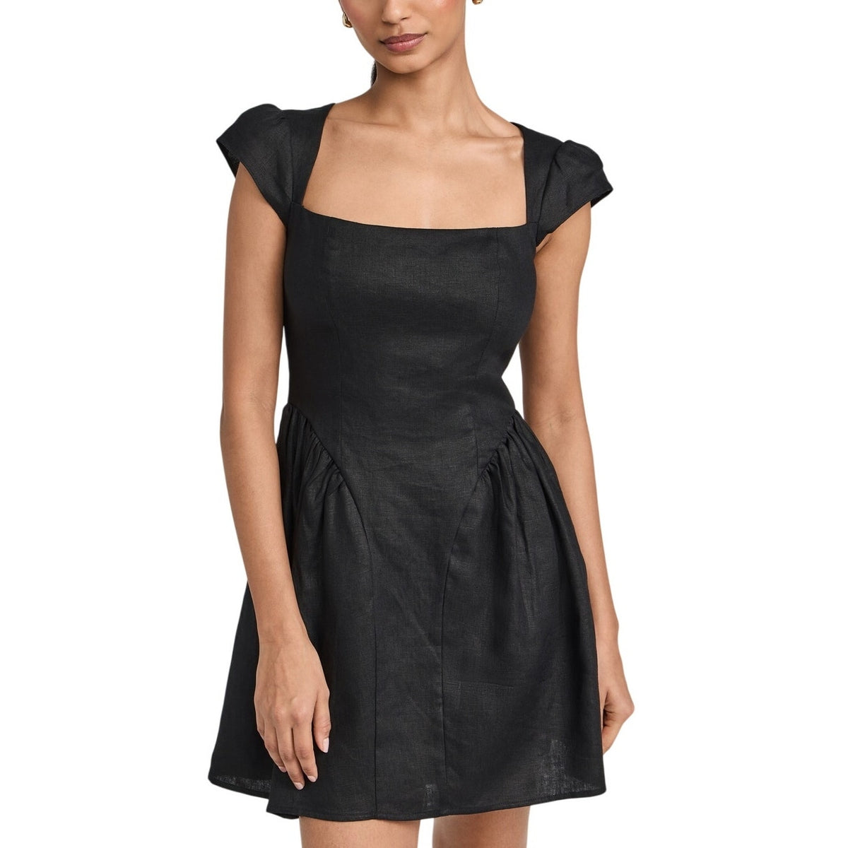 Reformation Chic Black Oaklyn Dress Size 6