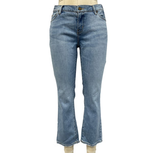 Hatch Classic Light Wash Crop Maternity Denim Jeans Size 27