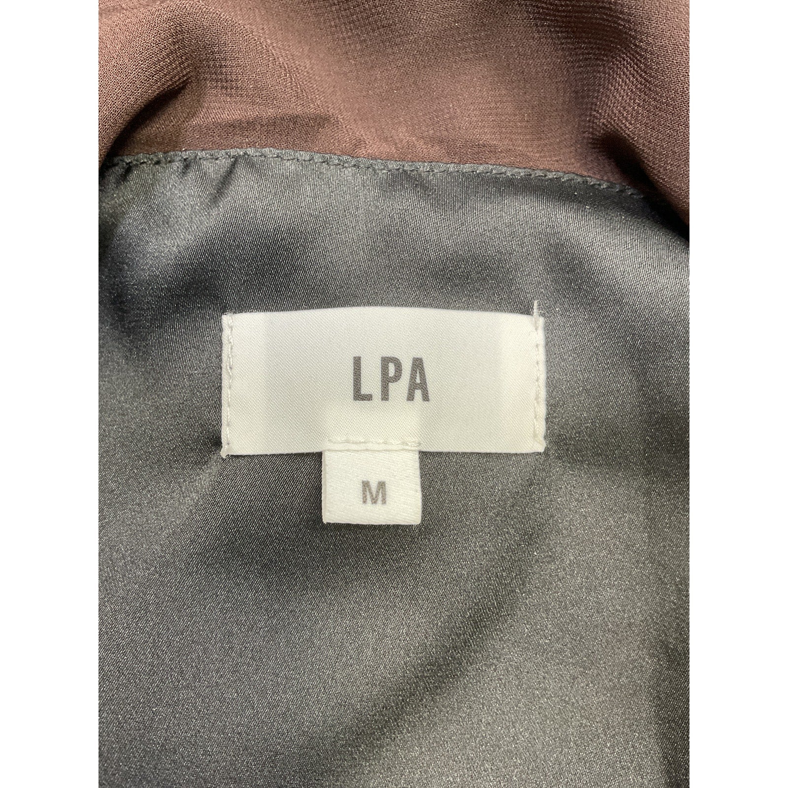 Lpa 'Jess' Brown Polyester Flounce Mini Dress Size M