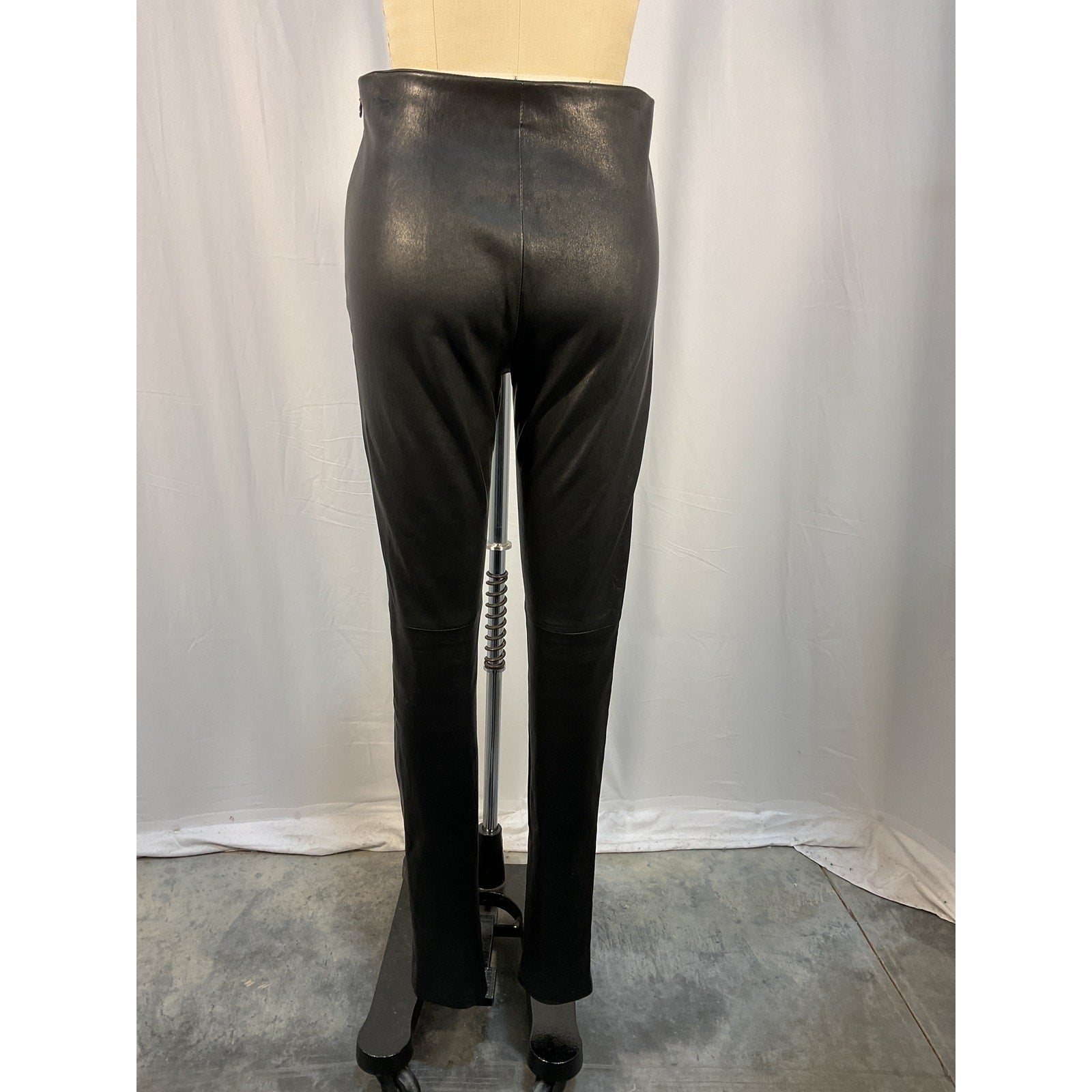 Ann Demeulemeester 'Florence' Black Leather Leggings Size S