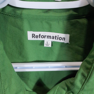 Reformation Classic Green Mariette Size L Dress