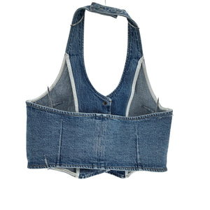 Rolla's Organic Blue Halter Vest Size M