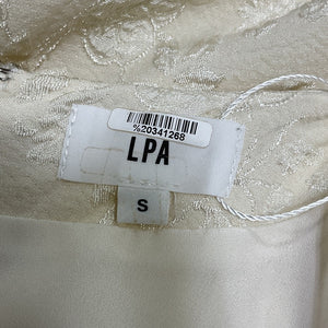 Lpa Floral Cream Robin Midi Dress Size S