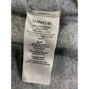 Vince Shirt Grey Fleece Patch Breast Pockets Jacket Size S