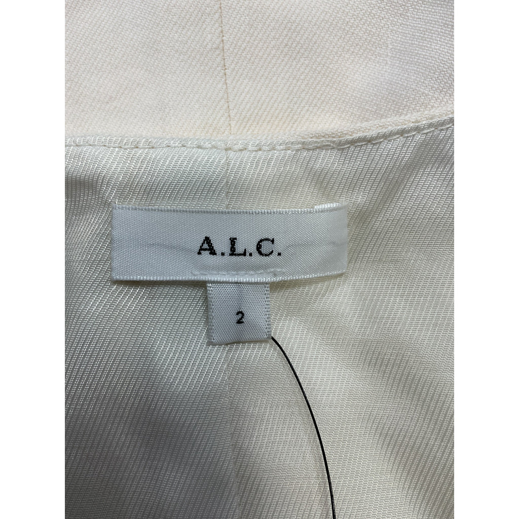 A.L.C. 'Maxwell' White Linen Vest Size 2 - NWT