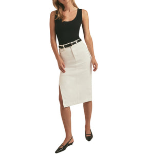 Favorite Daughter Denim White Mischa Skirt Size 23