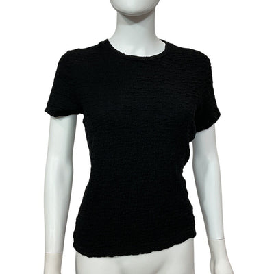 Vince Textured Black Popcorn Tee Size S / P