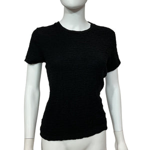 Vince Textured Black Popcorn Tee Size S / P