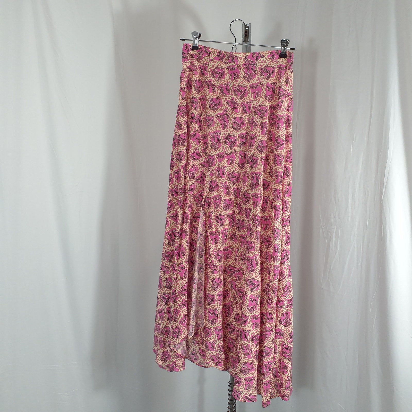 Isabel Marant 'Sakura' Pink Geometric Print Skirt Size 38