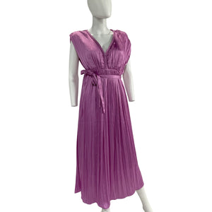 Hatch Pleated Lilac Winslet Maxi Dress Size 2 NWT