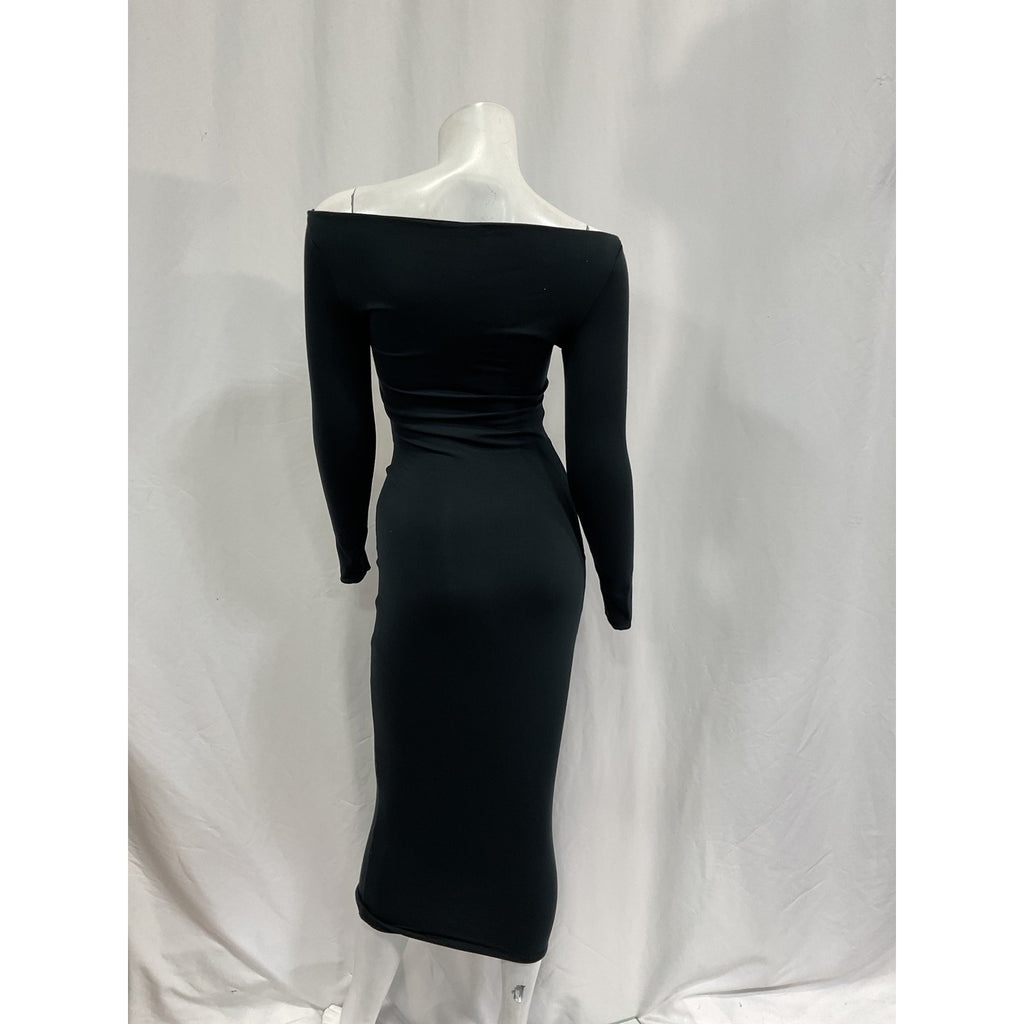 Ser.O.Ya 'Lotus' Black Cut Out Dress Size S