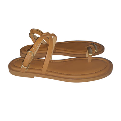 Rag & Bone Strappy Tan Geo Ring Sandals Size 36.5 EU / 6.5 US
