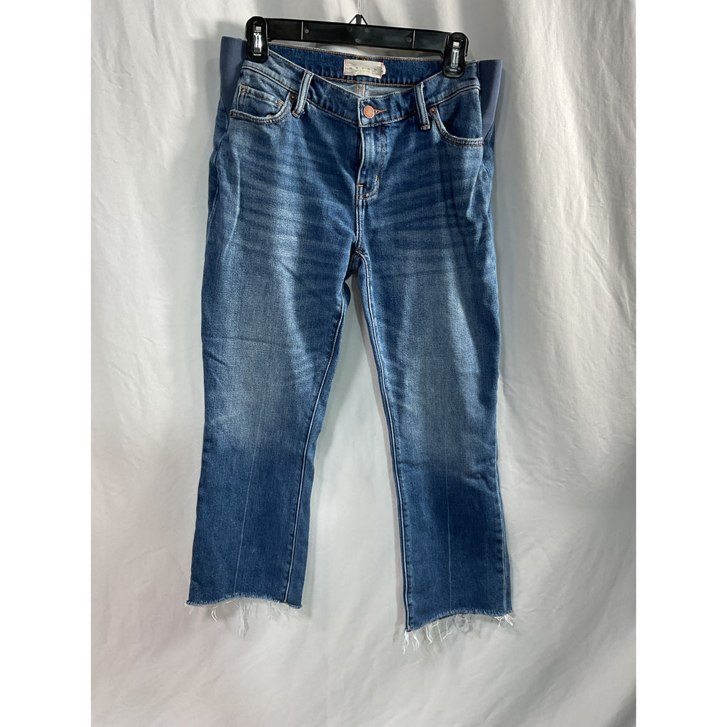 Hatch 'The Crop' Blue Maternity Denim Jean Size 27