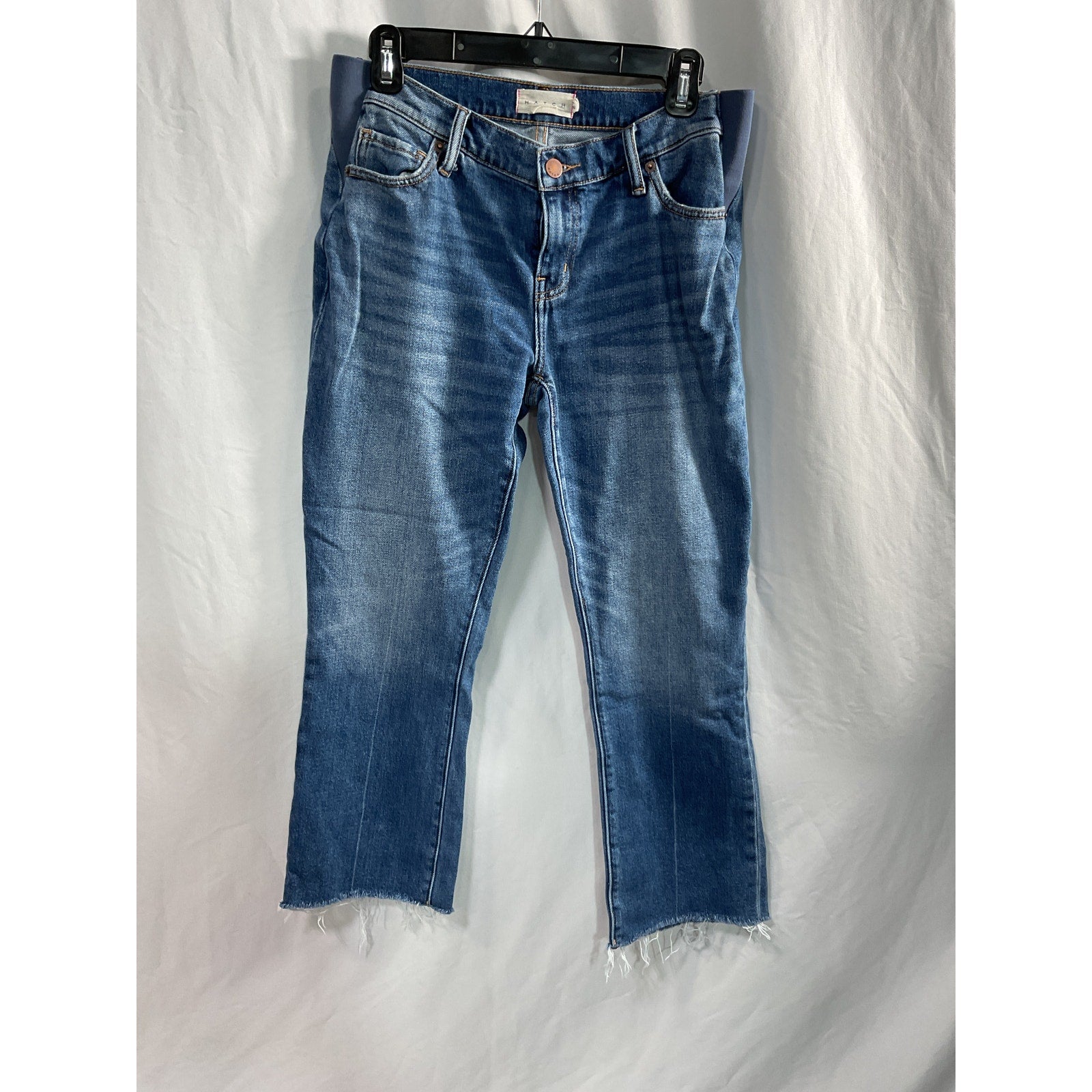 Hatch 'The Crop' Blue Maternity Denim Jean Size 27