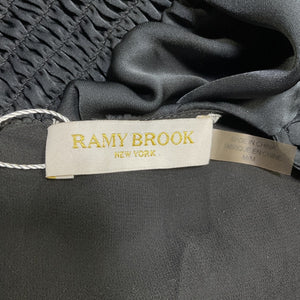 Ramy Brook Sleek Black Peyton V-Neck Tank Top Size M