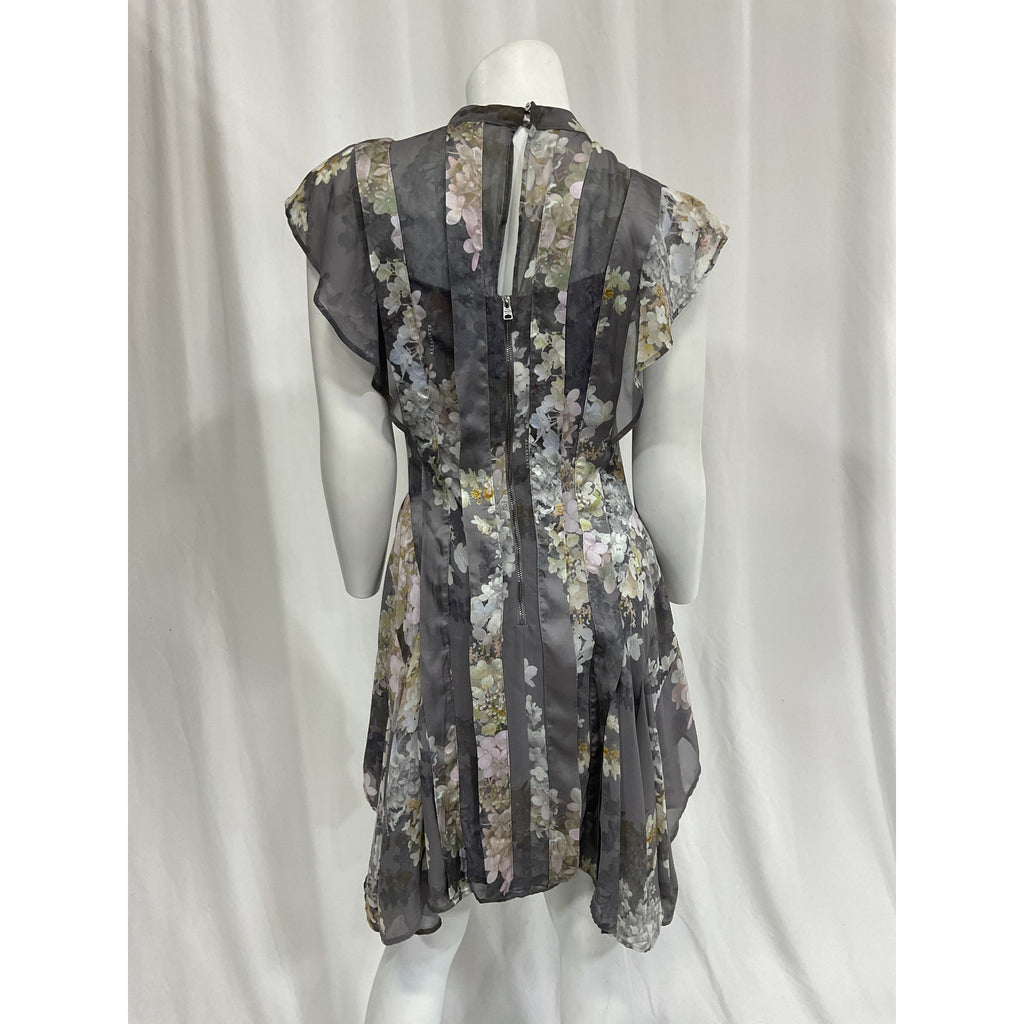 Allsaints 'Freya Venetia' Gray Midi Dress Size 0