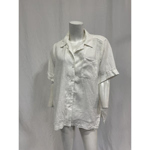 Dissh 'Campbell' White Linen Shirt Size 6