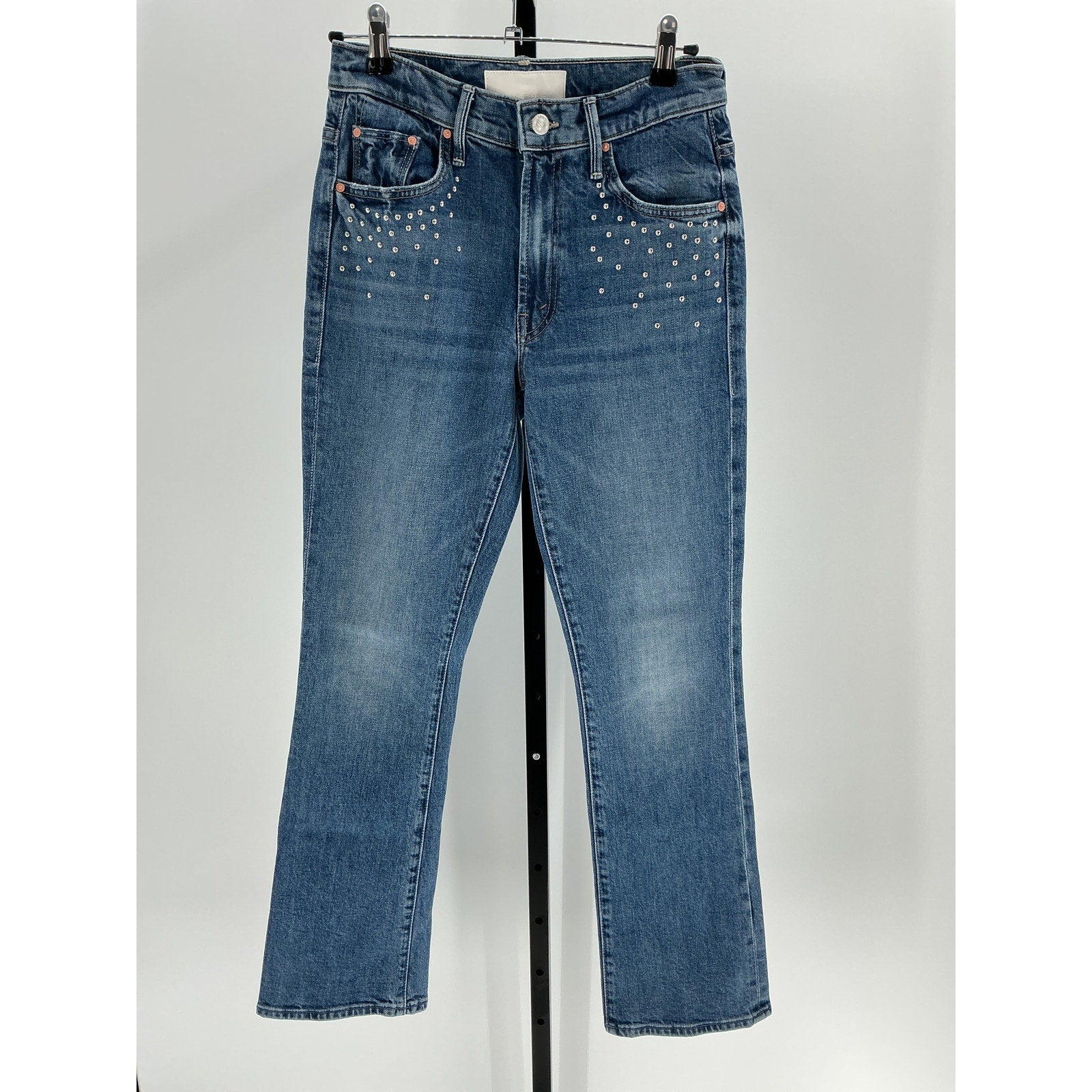 Mother The 'Insider' Blue Cotton Flood Jean Size 26