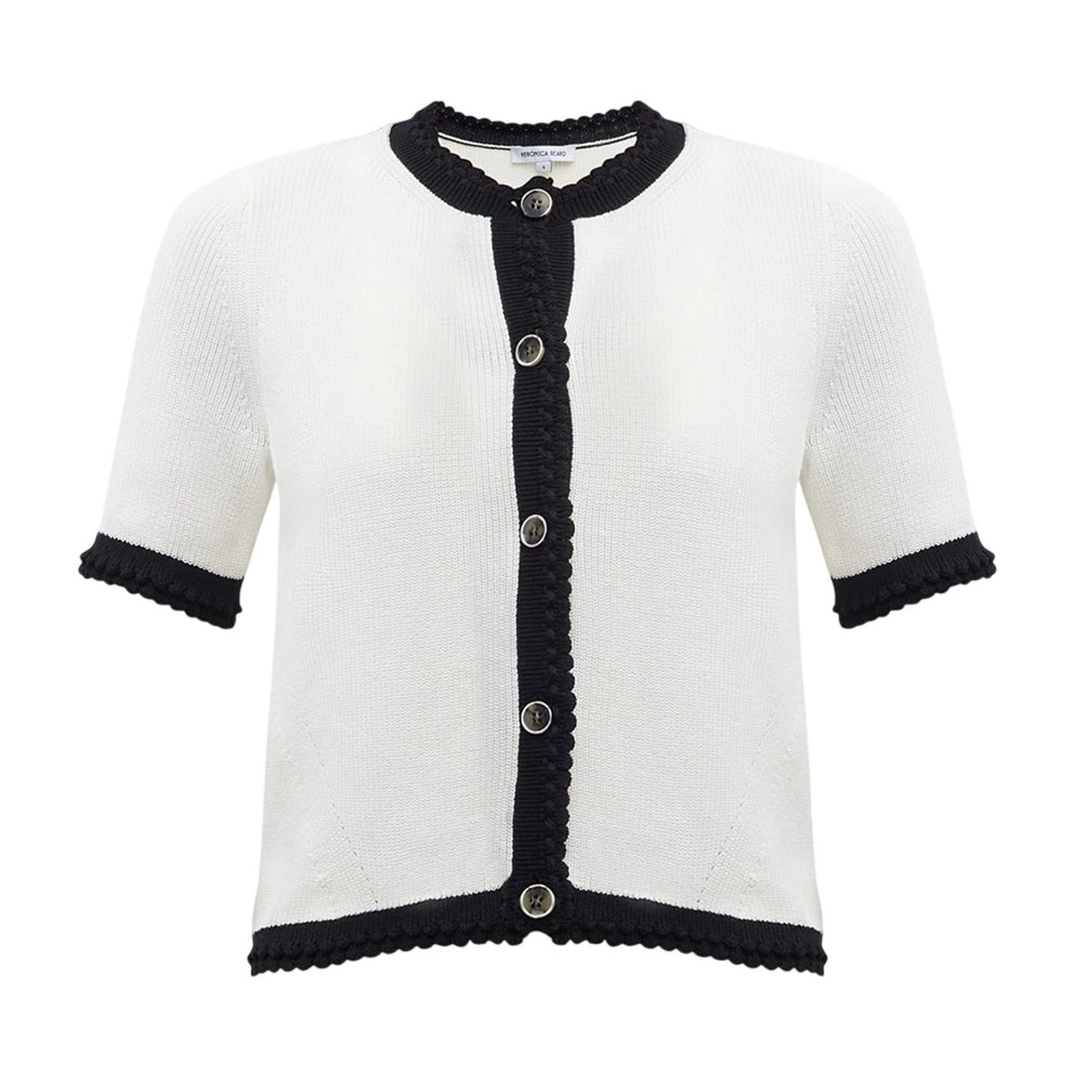 Neiman Marcus Contrast Trim Multicolor Neroli Sweater Size XS