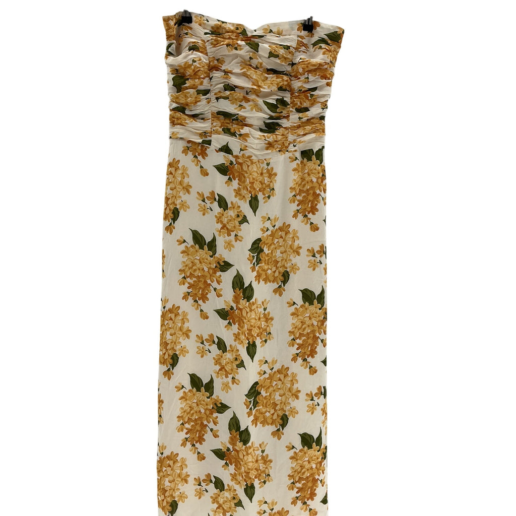 Reformation 'Lore' Yellow Viscose Dress Size 12